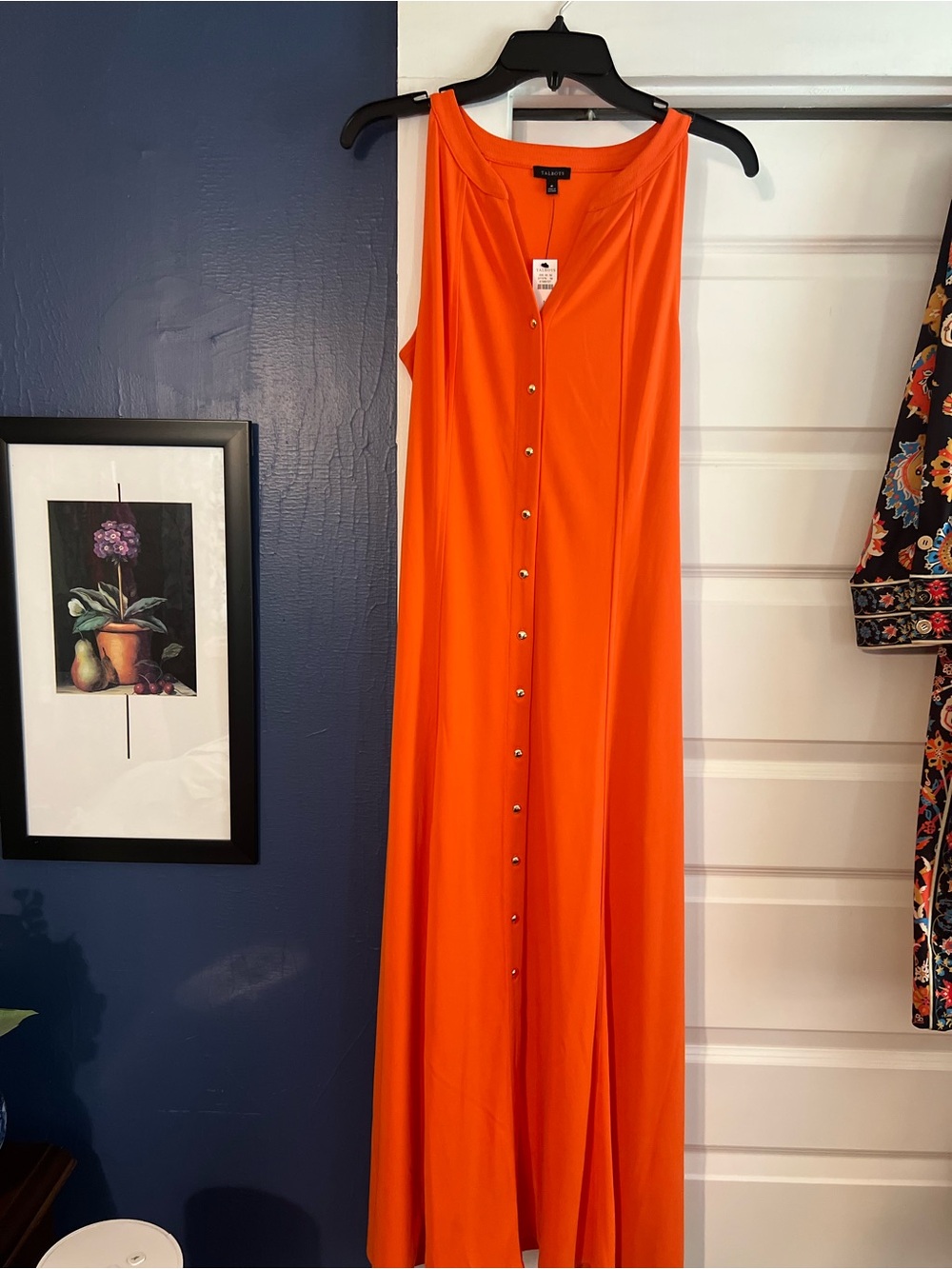 NWT Talbots Sleeveless Maxi with tie belt